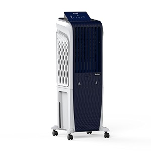 symphony diet 3d 30b tower air cooler  bldc technology  honeycomb cooling pad  touchscreen pop-up control panel  magnetic remote  sleep mode  1-year warranty