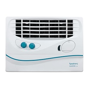 symphony kaizen 122 db personal air cooler for home with aspen pads powerful blower cool flow dispenser and low power consumption 22l grey