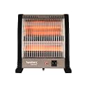 Symphony Solaris Quartz 800W Room Heater for Home with ISI Certified 2 Quartz Heating Tubes and Energy Efficient Heating ( Grey & Black)