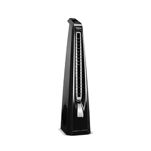 symphony surround b bldc bladeless tower fan for room  quiet amp energy-saving with remote control  touchscreen control panel  low power consumption  1 year warranty  black