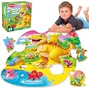 SYNARRY Dinosaur Floor Puzzles for Kids Ages 3-5 Large 45-Piece