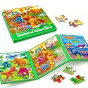 SYNARRY Magnetic Dinosaur Puzzle for Children Ages 3-5, Travel Dinosaur Toy
