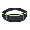 Waist Bag for Men &amp; Women, Stylish Slim Fanny Pack Casual Sling Shoulder Chest Pack with Adjustable Strap for Walking Cycling Running Hiking Hold Phones, Keys, Cards (Black)