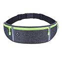 Waist Bag for Men &amp; Women, Stylish Slim Fanny Pack Casual Sling Shoulder Chest Pack with Adjustable Strap for Walking Cycling Running Hiking Hold Phones, Keys, Cards (Grey)