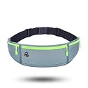 Waist Bag for Men & Women, Slim Fanny Pack Casual Sling Shoulder Chest Pack with Adjustable Strap for Walking Cycling Running Hiking Hold Phones, Keys, Cards (Light Grey)