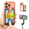 SYNCO Xview Selfie Monitor Screen for iPhone 7-17 Series, Touchscreen Secure Private Wireless P2P, 4K/1080p Magnetic Back Camera Vlog Monitor with 164FT Range for YouTube TikTok Live Streaming
