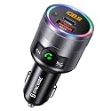 Syncwire Bluetooth 5.4 FM Transmitter for Car, 38W PD&QC3.0 Dual USB Charging Bluetooth Car Adapter Microphone & Bass Sound MP3 Music Player FM Kit with Hands-Free Calling