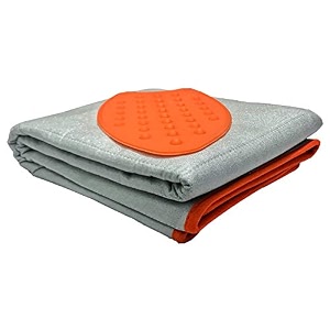 synergy extra large ironing mat with aluminised heat reflective coating and silicon for use as ironing board sy-im2 silver