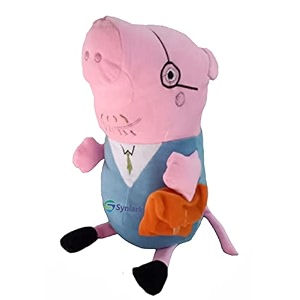 synlark daddy pig stuffed soft toy lovable toys for kids birthday gift for girlsboys 35cm daddy pig