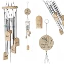 Good Luck Wooden Positive Energy Wind Chimes 4 Pipe for Home, Office, Balcony with Great Sound 34inch (4 Pipe Good Luck)
