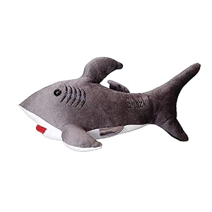 shark soft stuffed plush toy for kids animal soft toys for kids birthday gift 42cm shark-grey