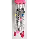 Wind Chime for Home Decoration 8 Pipe 5 Heart with Positive Energy for Home Balcony Bedroom with Great Sound 27in (8 Pipe Heart)