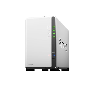 synology diskstation ds223j network attached storage drive white