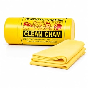 synthetic chamois cloth for cleaning car amp bikes  super absorbent  drying car reusable shammy towel multifunctional dry amp wet for glass furniture - yellow 43x32 1 small