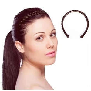 synthetic hair braided hair band 2 plaited headband for women amp girls fashion hair accessory