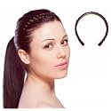 Synthetic Hair Braided Hair Band Headband For Women &amp; Girls Fashion Ponytail Hair Accessory Pack of 1 Brown A