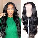Synthetic Wigs for Women Middle Parting long wavy centrer part/smooth silky finish