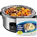 Syntus Slow Cooker Liner, 30 Pcs 14"x 22" Extra Large Size Fit 6-10 QT Pots