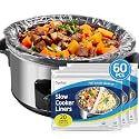 Syntus Slow Cooker Liner, 60 Pcs 13"x 21" Large Size Fit 3-8 QT Pots