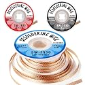 SYOKO 3 Pack Desoldering Wick, Braid Length 10ft/3M Width (2.0mm、2.5mm、3.0mm), No-Clean Solder Remover Wick, Used to Remove the Solder and Disassemble Electronic Components - (MIXED)