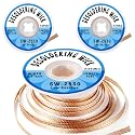 SYOKO 3 Pack Desoldering Wick, Braid Length 10ft/3M Width 2.5mm, No-Clean Solder Remover Wick, Used to Remove the Solder and Disassemble Electronic Components - (SW-2530)