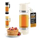 Syrup Honey Dispenser No Drip for Coffee, Tea, Pancakes &amp; Waffles, 12 oz