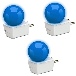 syska avastar nlp 05w b22 base plug amp play led bulb for night lamphallblaconydecoration blue 3