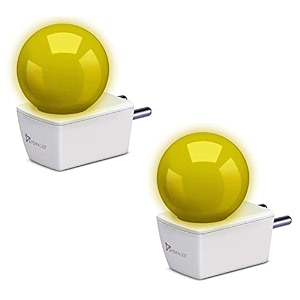 syska avastar nlp 05w b22 base plug amp play led bulb for night lamphallbalconydecoration pack of 2 yellow color