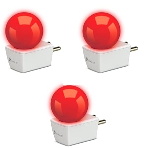 syska avastar nlp 05w b22 base plug amp play led bulb for night lamphallblaconydecoration red 3