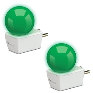 syska avastar nlp 05w b22 base plug amp play led bulb for night lamphallblaconydecoration pack of 2 green color