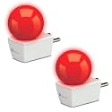 Syska Avastar NLP 0.5W B22 Base Plug &amp; Play LED Bulb for Night Lamp,Hall,Blacony,Decoration (Pack of 2) (Red Color)
