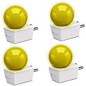 SYSKA Avastar NLP 0.5W B22 Base Plug &amp; Play LED Bulb for Night Lamp,Hall,Blacony,Decoration (Yellow, 4)