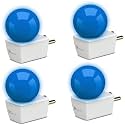 Syska Avastar NLP 0.5W B22 Base Plug &amp; Play LED Bulb for Night Lamp,Hall,Blacony,Decoration (Pack of 4) (Blue Color)