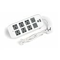 SYSKA Quadra Pro Universal Power Strip with 2Meter Long (White, Grey) (EBU-6004)