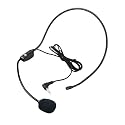 Syskonics Wired Neckband Headset Microphone 3.5mm Jack | Adjustable Headworn Mic with Foam Windshield for Teaching, Lectures, PA System & Stage Use