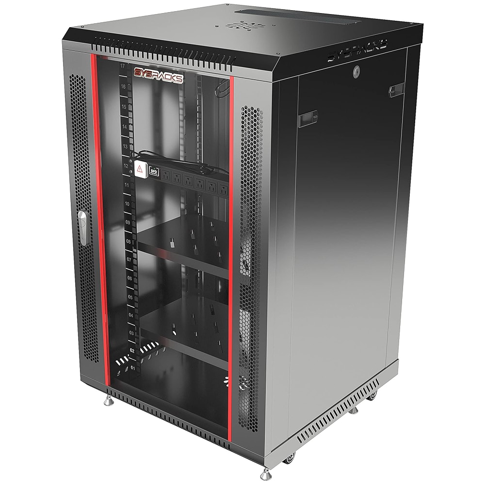 Wall 19 Inch Rack Server 18U Wall Mount Server Rack Cabinet for Home Lab, Office IT and AV ...