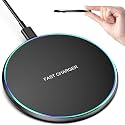 SYSTENE 15W Wireless Charger,Fast Charging Pad,PD Qi-Certified with Type C Cable, Compatible with Phone 16/15/15 Plus/15 Pro/15 Pro Max,14/14 Plus/14 Pro/14 Pro Max,13/12/Series-Black