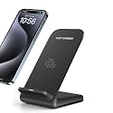 SYSTENE 15W Wireless Charger Fast Charging Pad Qi-Certified Charging Stand Compatible for IPHONE16/15/15 Plus/15 Pro/15 Pro Max, i Phone 14/14 Plus/14 Pro/14 Pro Max, i Phone 13/12/11Series (Black)