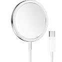 SYSTENE Compatible for Magsafe Wireless Charger for iPhone 16/15/15 Pro/15 Plus/15 Pro Max, 15W Fast Charging Compatible with iPhone 15/14/13/12 Series&amp;Airpods 3/2/Pro 2/Pro, 1-Year Warranty,White