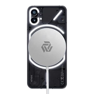 systene magnetic back cover case wireless charger compatible with magsafe charger compatible with iphone 15141312 series strong magnetic fast charging padwhite