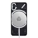 SYSTENE Magnetic Back Cover Case Wireless Charger Compatible with Magsafe Charger Compatible with iPhone 15/14/13/12 Series Strong Magnetic Fast Charging Pad,White