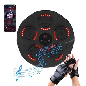 smart bluetooth music boxing machine with led boxing training punching equipment wall mounted boxing game intelligent boxing target wall punching bag with boxing gloves for kidsadults