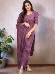 SZN Women Kurta Palazzo Dupatta Set
