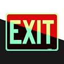 T&amp;R Large Exit Sign - 14 x 10 Inches Rust Free .040 Aluminum Glow-In-The-Dark - UV Protected, Waterproof and Fade Resistant - 4 Pre-drilled Holes