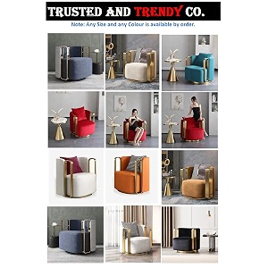 tampt co swivel luxury revolving swivel chair with pure ss armrest with pillow single seater sofa chair accent chair premium fabric living room lounge bedroom 3 beige 1 chair