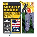 T&amp;T Tools 48-Inch Mighty Probe Metal Soil Probe – 3/8" Round Rod - 1 Pack