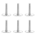 T Bolts for Kayak Track/Rail Mount, Kayak Track Accessories Screws 1.5 Inch Long, Nuts 1/2 Inch Wide, Kayak Hardware T-Slot Bolts 6 Pack