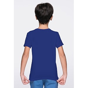 T-HOC Kid Boys Cotton Plain Short Sleeve