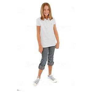 T-HOC Kid Girls Cotton Polo T Shirt