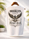t-hustler Mens Cotton Gym Vest Printed